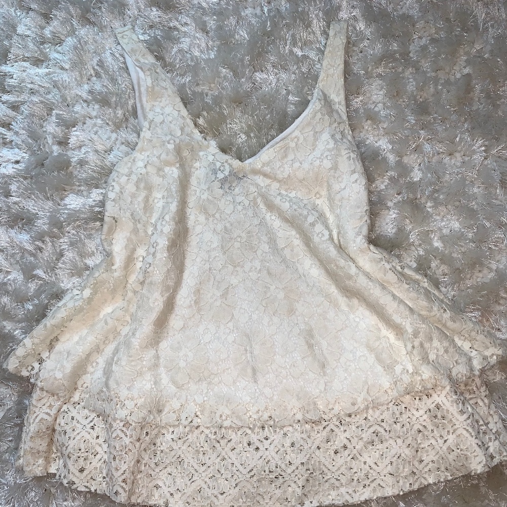 White lace top